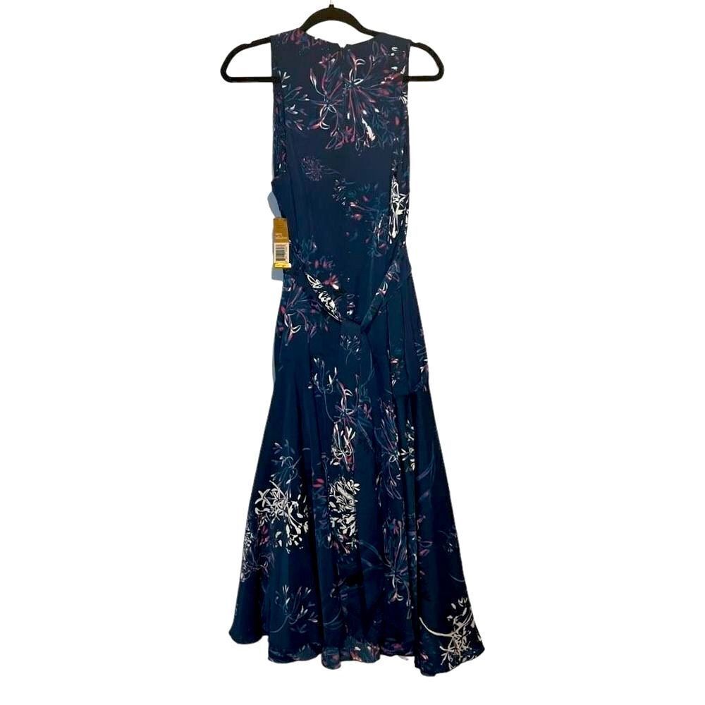 Rachel Roy Women's Blue Floral Fit & Flare Dress Size 16 NWT - Picture 4 of 7